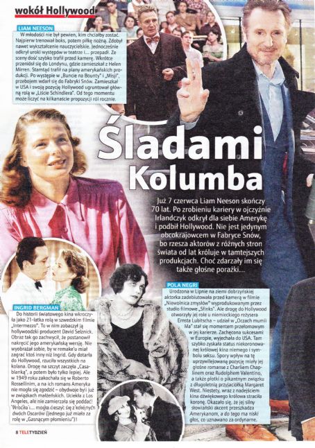 Ingrid Bergman - Tele Tydzień Magazine Pictorial [Poland] (6 June 2022)