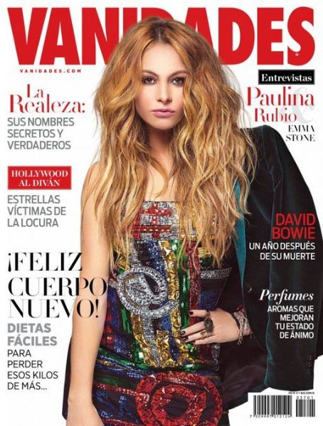 Paulina Rubio, Vanidades Magazine January 2017 Cover Photo - Mexico