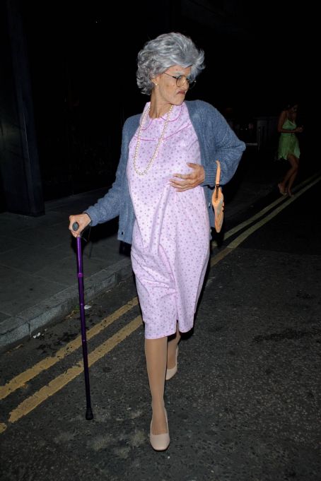 Maya Jama – Heading to Halloween party dressed up as Bad Grandma in London