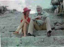 John Huston and Celeste Shane