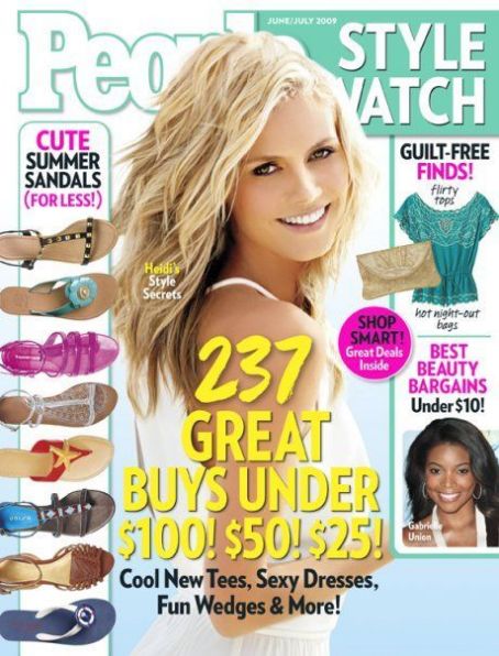 Heidi Klum, People Style Watch Magazine July 2009 Cover Photo - United ...