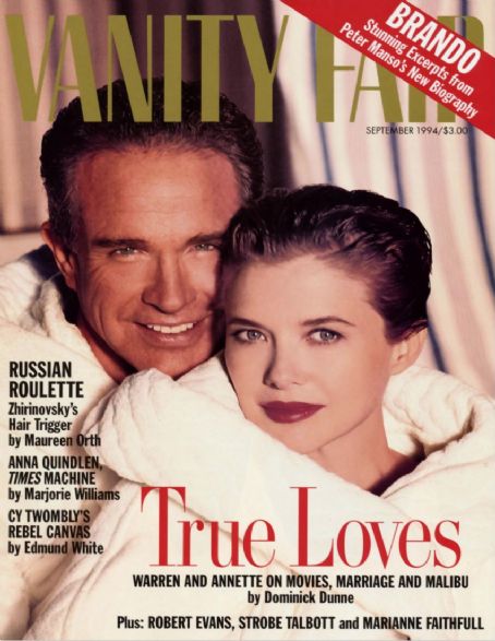 Annette Bening And Warren Beatty Magazine Cover Photos List Of Magazine Covers Featuring Annette Bening And Warren Beatty Famousfix