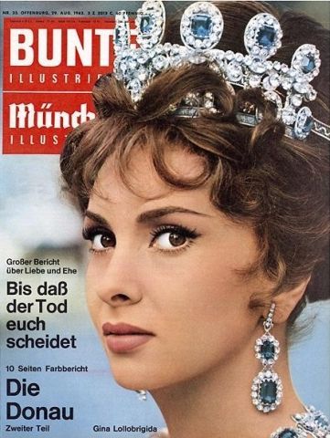 Gina Lollobrigida, Bunte Magazine 29 August 1962 Cover Photo - West Germany