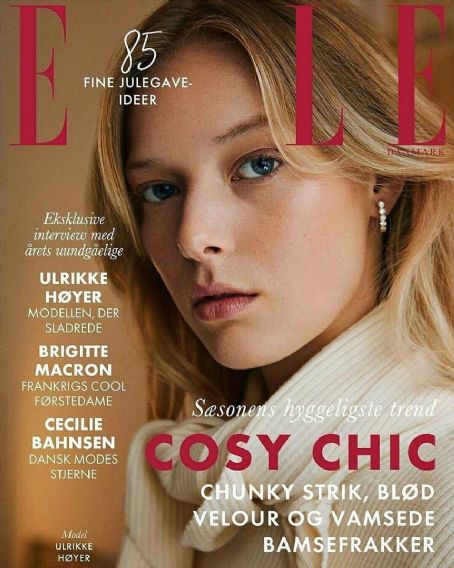 Ulrikke Hoyer, Elle Magazine January 2018 Cover Photo - Denmark