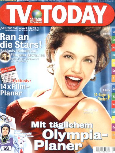 Angelina Jolie - TV Today Magazine Cover [Germany] (9 February 2002)
