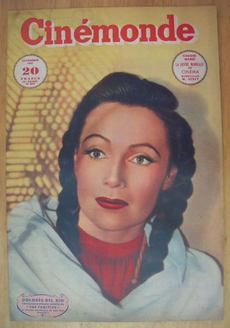 Dolores del Rio, Cinemonde Magazine 23 December 1947 Cover Photo - France