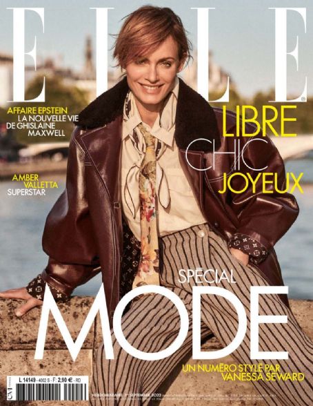 Amber Valletta, Elle Magazine 01 September 2022 Cover Photo - France