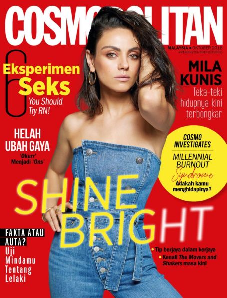 Mila Kunis - Cosmopolitan Magazine Cover [Malaysia] (October 2018)