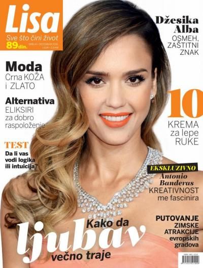 Jessica Alba, Lisa Magazine 17 November 2016 Cover Photo - Serbia
