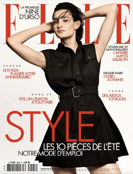 Nine d'Urso, Elle Magazine 13 June 2024 Cover Photo - France