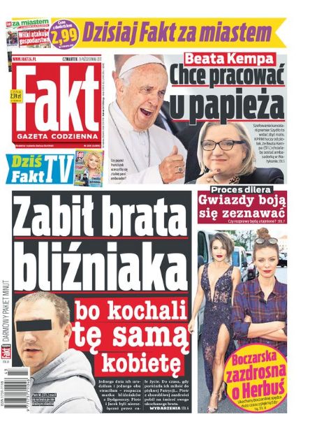 Magdalena Boczarska - Fakt Magazine Cover [Poland] (26 October 2017)