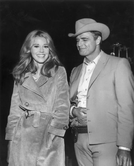 Marlon Brando and Jane Fonda