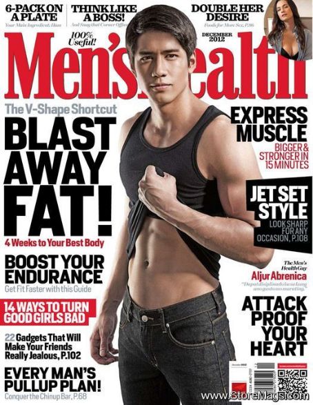 Aljur Abrenica - Men's Health Magazine Cover [Philippines] (December 2012)