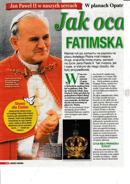Pope John Paul II - Ludzie i Wiara Magazine Pictorial [Poland] (May 2025)