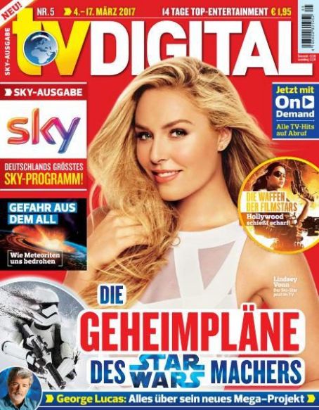 Lindsey Vonn - TV Digital Magazine Cover [Germany] (4 March 2017)