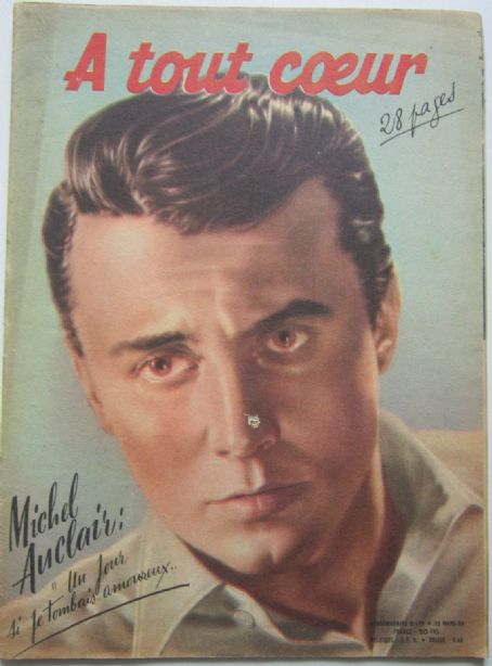 Michel Auclair - A tout Coeur Magazine Cover [France] (23 March 1950)