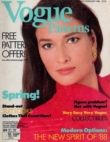 Rosemary McGrotha, Vogue Patterns Magazine February 1988 Cover Photo ...