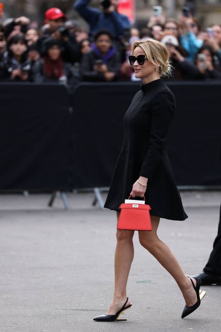 Reese Witherspoon – With Ava Phillippe arriving at Fendi Spring Summer 2024 show