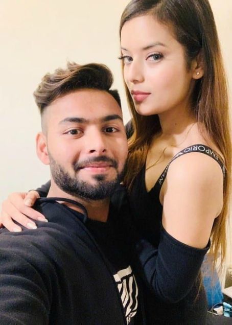 Rishabh Pant and Isha Negi