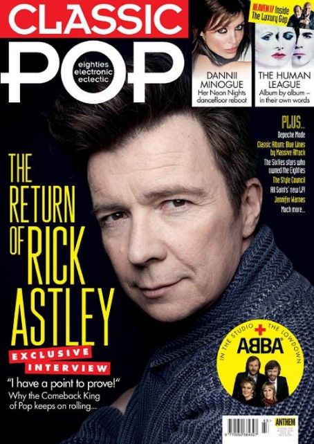 Rick Astley, Classic Pop Magazine Magazine August 2018 Cover Photo ...