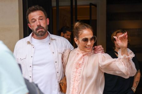 Jennifer Lopez – – WithBen Affleck are seen leaving the Costes Hotel in