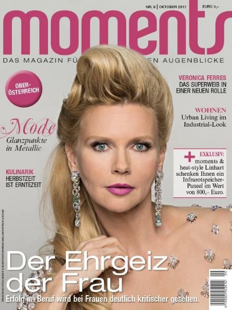 Veronica Ferres, Moment's Magazine October 2017 Cover Photo - Austria