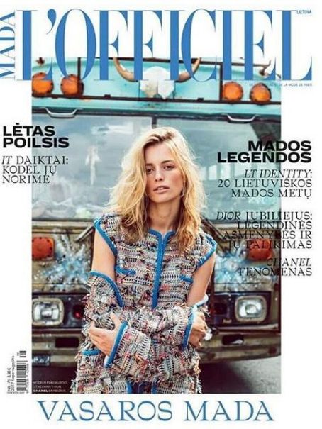 Flavia Lucini, L'Officiel Magazine July 2017 Cover Photo - Lithuania