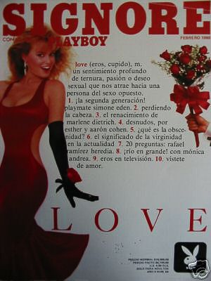 Michelle Smith Playboy Magazine Cover Mexico February 1989