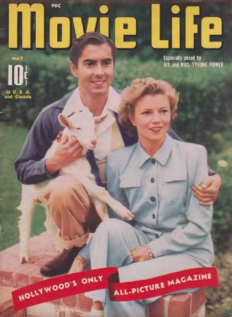 Tyrone Power, Annabella, Tyrone Power and Annabella, Movie Life ...