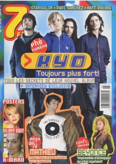 Kyo - 7 Extra Magazine Cover [Belgium] (12 January 2005)