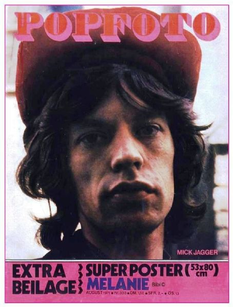 Mick Jagger - Popfoto Magazine Cover [Netherlands] (August 1971)