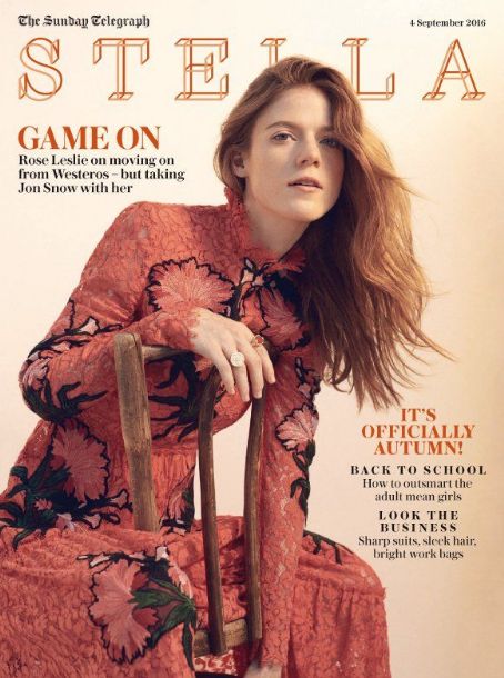Rose Leslie - Stella Magazine Cover [United Kingdom] (4 September 2016)
