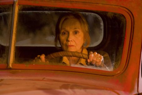 Martha Kent (EVA MARIE SAINT) investigates a fiery crash not far from the Kent Farm in Warner Bros. Pictures’ and Legendary Pictures’ action adventure Superman Returns.  Photo by David James