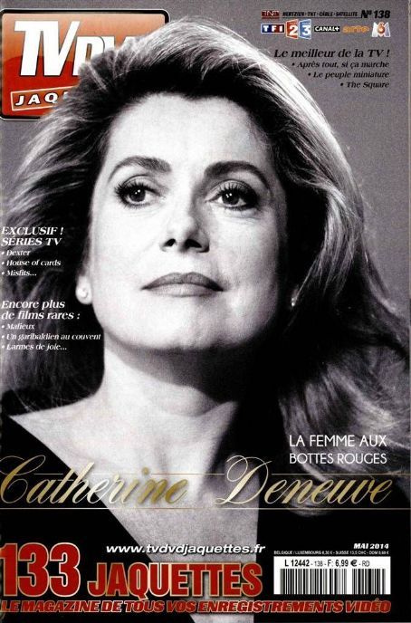 Catherine Deneuve, TV Dvd Jaquettes Magazine May 2014 Cover Photo - France