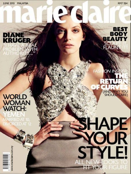 Marie Claire Magazine June 2010 Cover Photo - Malaysia