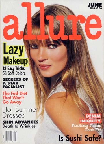 Kate Moss, Allure Magazine June 1995 Cover Photo - United States