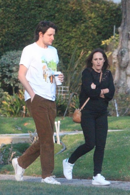 Molly Shannon – Seen with Zach Woods during a stroll in Los Angeles