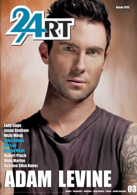 Adam Levine - 24 Art Magazine Cover [Turkey] (November 2015)