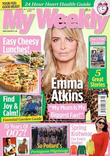 Emma Atkins, My Weekly Magazine 15 April 2023 Cover Photo - United Kingdom