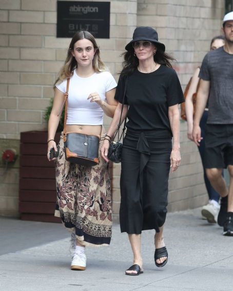 Courteney Cox – With daughter Coco Arquette out in New York