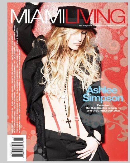Ashlee Simpson - Miami Living Magazine Cover [United States] (April 2008)