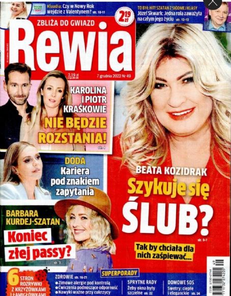 Beata Kozidrak - Rewia Magazine Cover [Poland] (7 December 2022)