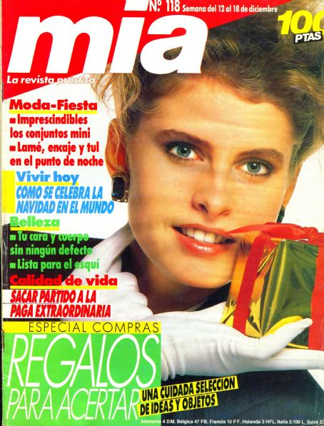 Kirsten Allen, Mia Magazine 12 December 1988 Cover Photo - Spain