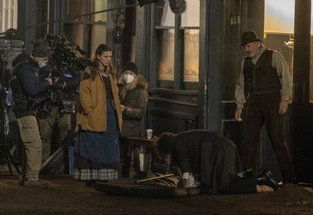 Millie Bobby Brown – With Henry Cavill filming scenes for ‘Enola Holmes 2’ in London