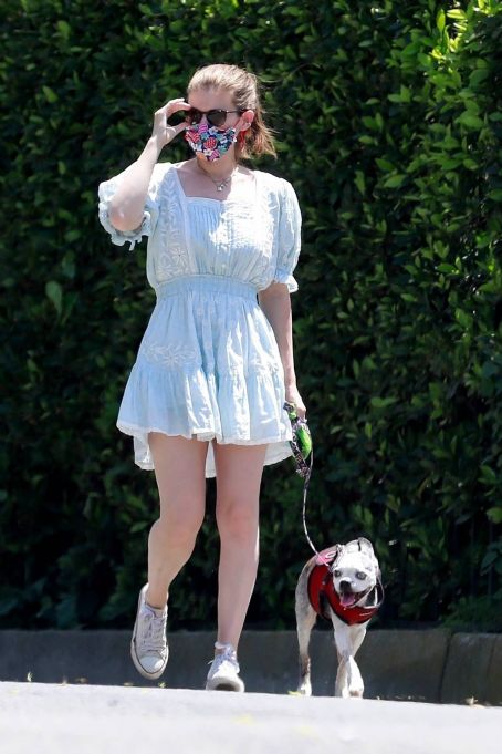 Kate Mara – Looks cute in white summer dress in Los Feliz