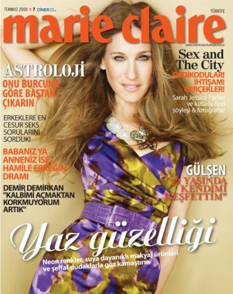 Sarah Jessica Parker, Marie Claire Magazine July 2008 Cover Photo - Turkey