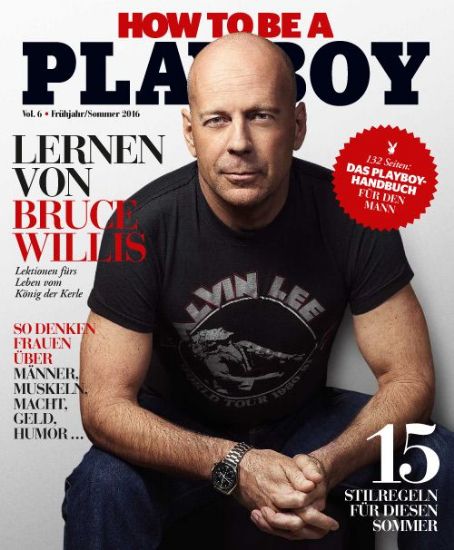 Bruce Willis, Playboy Special Edition Magazine March 2016 Cover Photo ...