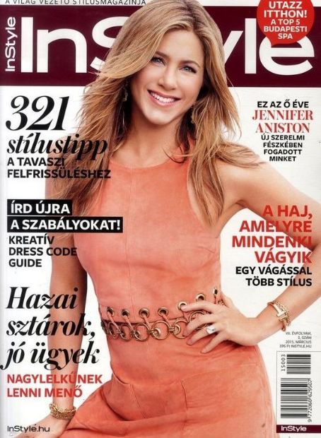 Jennifer Aniston - In Style Magazine Cover [Hungary] (March 2015)