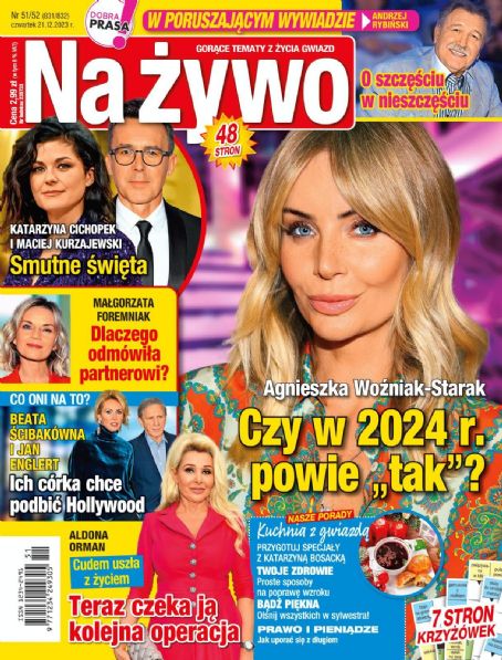 Agnieszka Wozniak-starak, Na żywo Magazine 21 December 2023 Cover Photo 