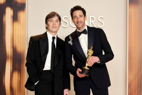 Cillian Murphy and Adrien Brody - The 97th Annual Academy Awards - Press Room (2025)